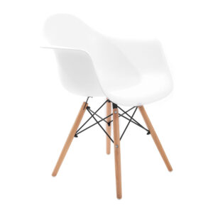 Стілець Жаклін Арт комплектація Ніжки деревʼяні колір Білий від фабрики Річмен