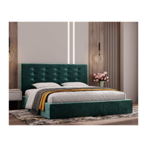Ліжко Еріка – розмір 160 х 200 – комплектація Комфорт – оббивка Місті Мокко від фабрики Річмен