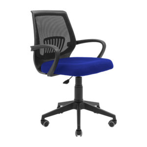 Крісло Стар - Пластик - Сидіння синє + спинка чорна