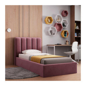 Ліжко Санам – розмір 90 х 200 – комплектація Комфорт – оббивка Вена 10 від фабрики Річмен