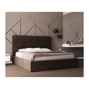 Ліжко Нетта – розмір 160 х 200 – комплектація Комфорт – оббивка Емілія 27 від фабрики Річмен
