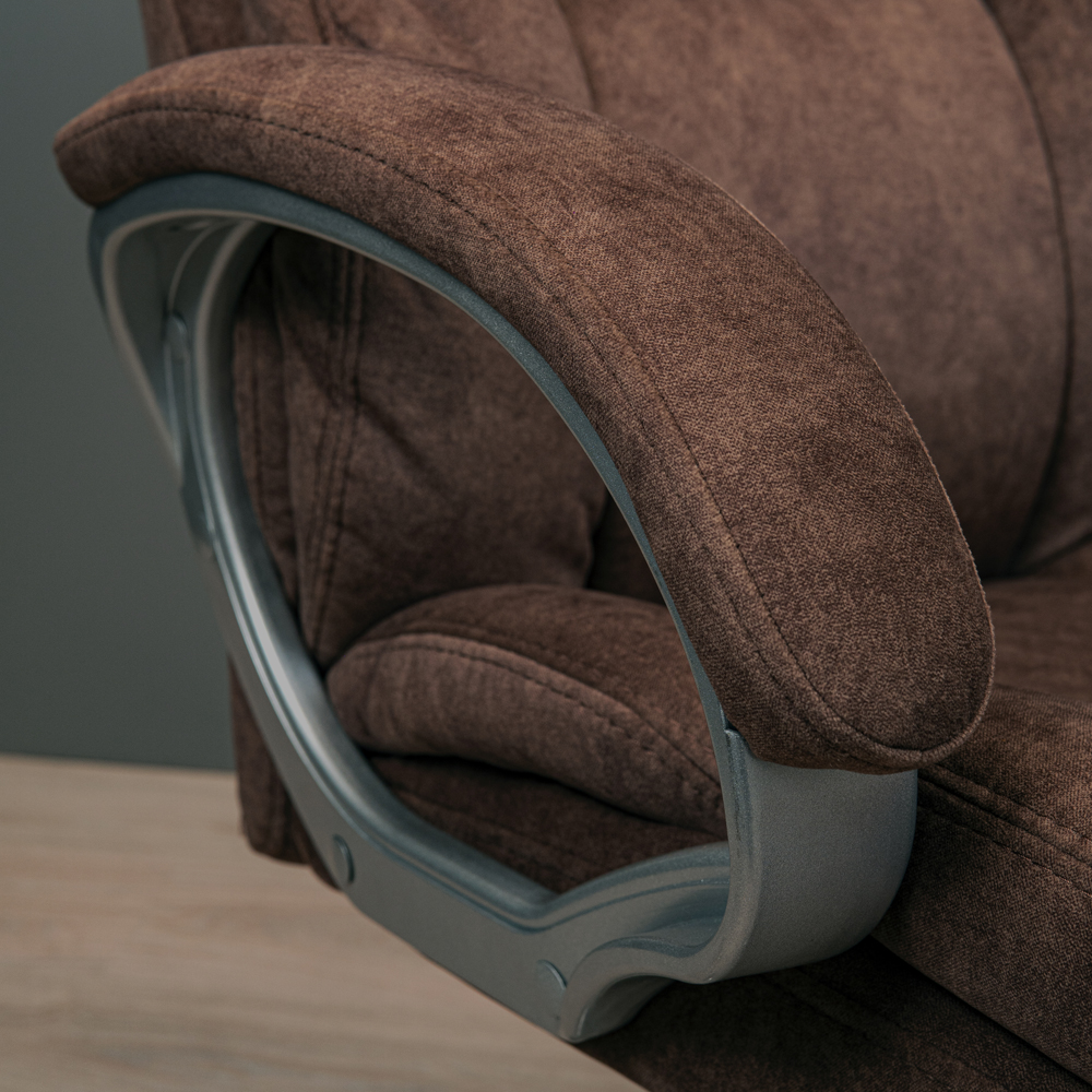 Крісло Манхеттен Ю Хром П2 М-1 Сальвія 15 (Прогумовані Колеса) (10)