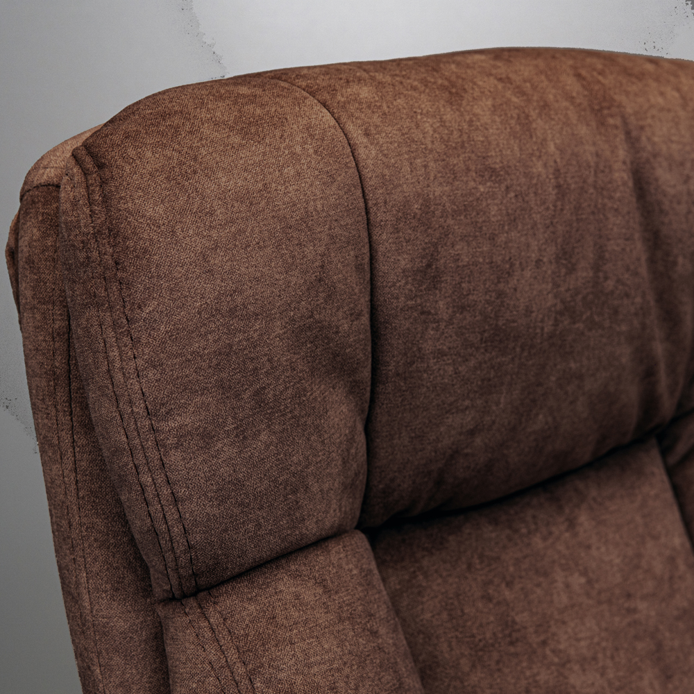 Крісло Манхеттен Ю Хром П2 М-1 Сальвія 15 (Прогумовані Колеса) (11)