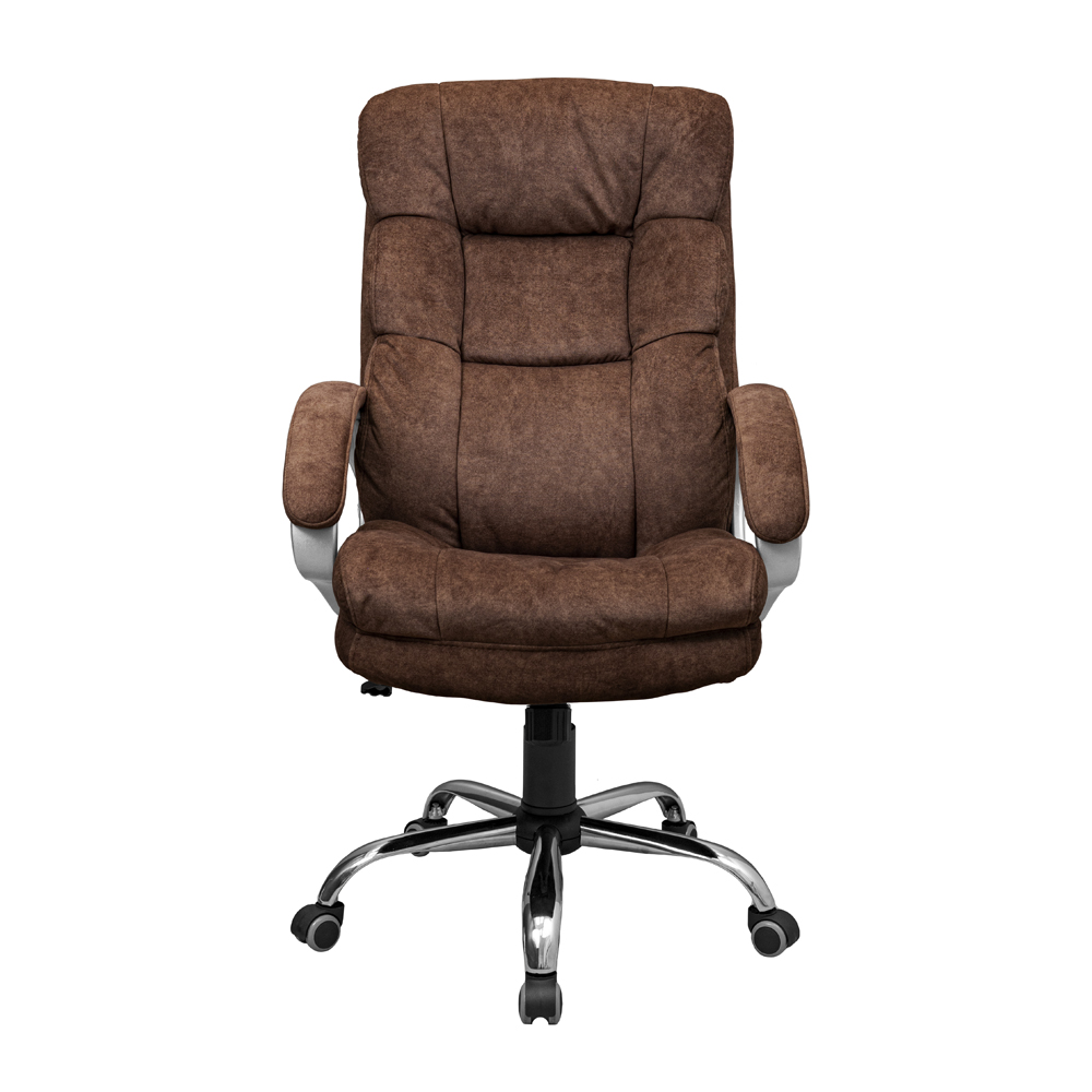 Крісло Манхеттен Ю Хром П2 М-1 Сальвія 15 (Прогумовані Колеса) (2)