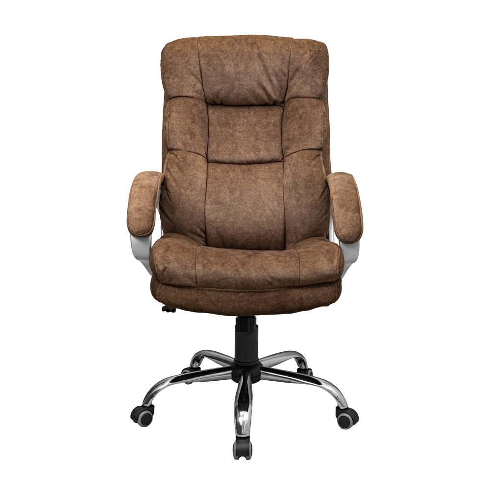 Крісло Манхеттен Ю Хром П2 М-1 Сальвія 15 (Прогумовані Колеса) (2)