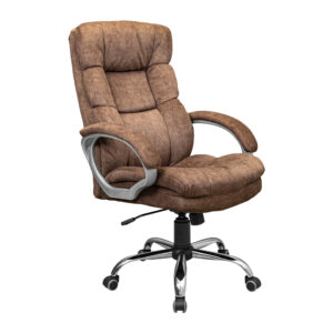 Крісло Манхеттен Ю – комплектація Хром П2 – механізм M-1 (Tilt) – оббивка Сальвія 15 від фабрики Річмен