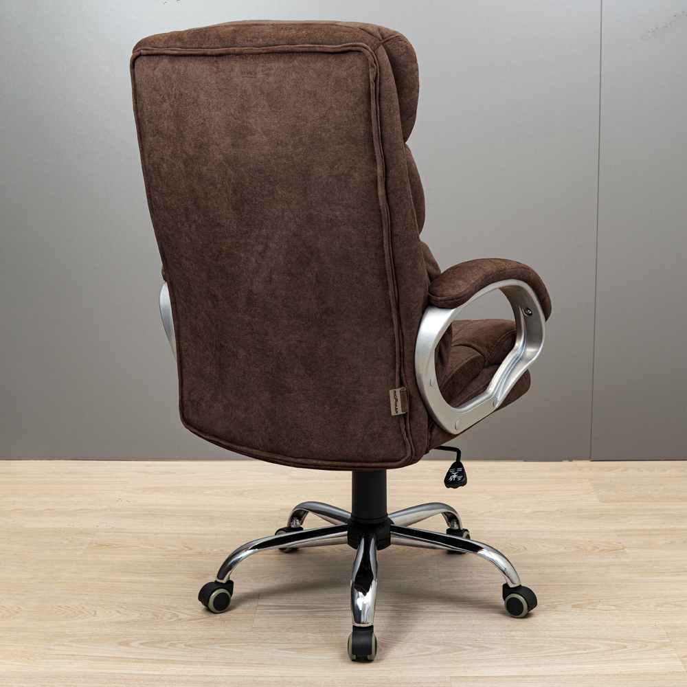 Крісло Манхеттен Ю Хром П2 М-1 Сальвія 15 (Прогумовані Колеса) (7)