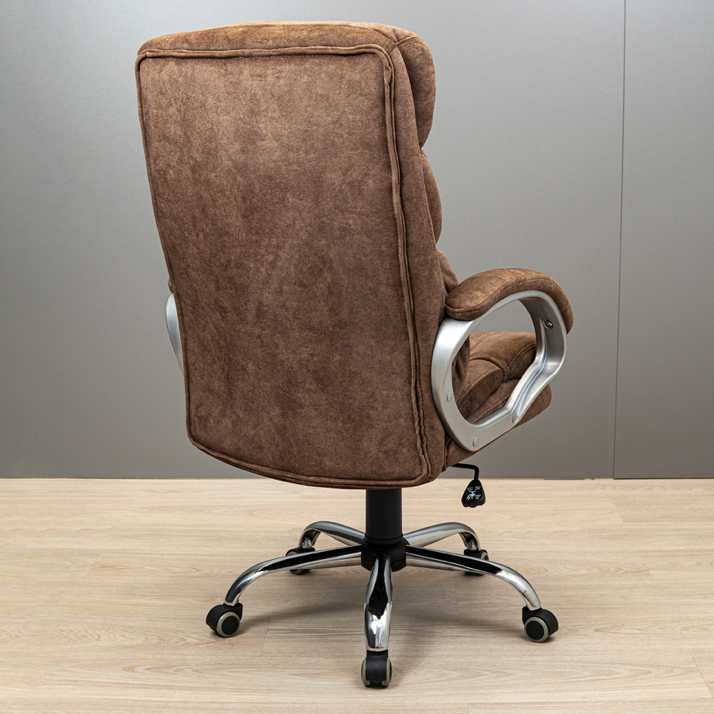 Крісло Манхеттен Ю Хром П2 М-1 Сальвія 15 (Прогумовані Колеса) (7)