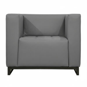 М’яке крісло Спейс комплектація на металокаркасі Чорний оббивка Палаззо Грей фото