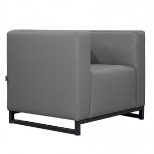 М’яке крісло Спейс комплектація на металокаркасі Чорний оббивка Палаззо Грей від фабрики Річмен