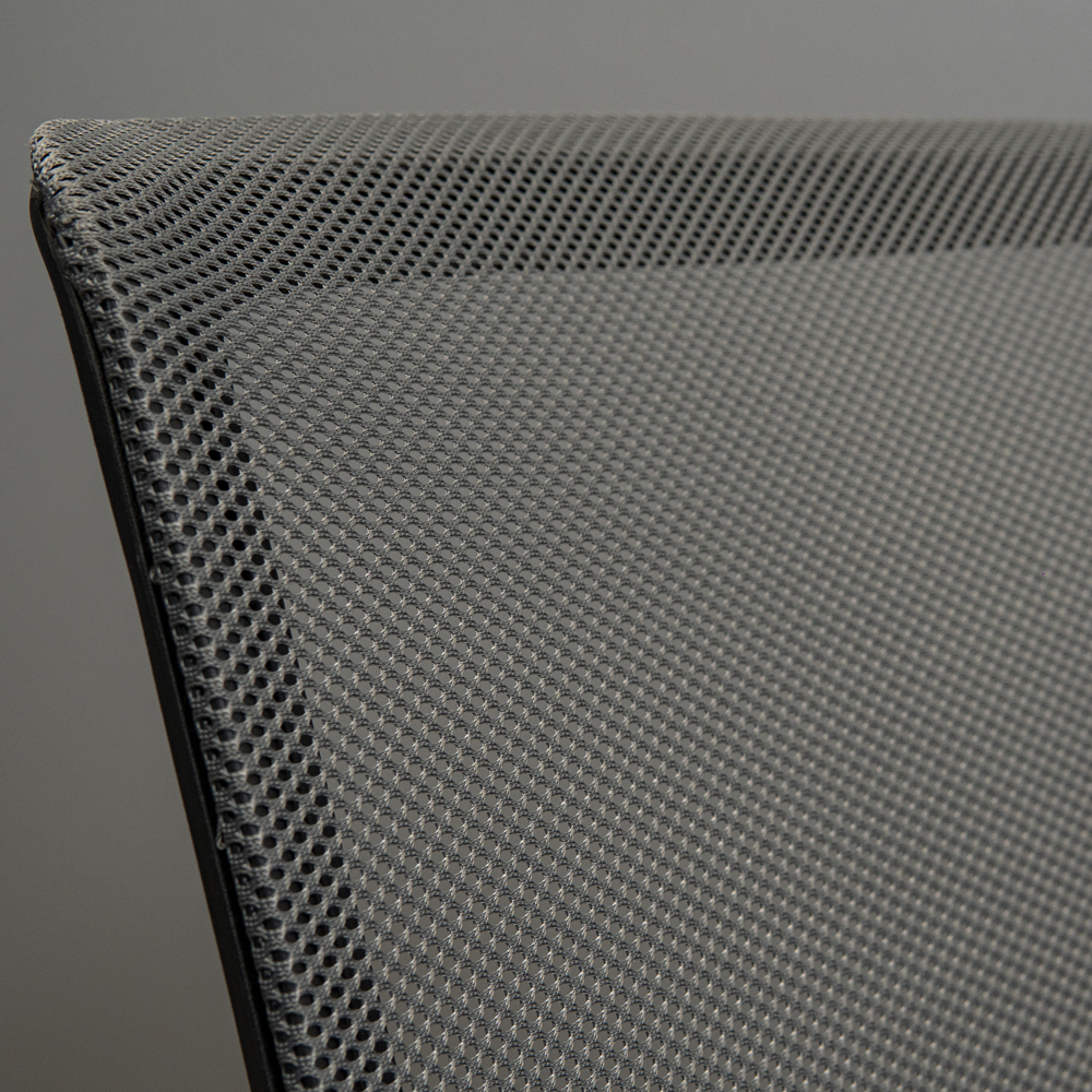 Крісло Фрайдей Хром М-1 Сітка Сіра (Прогумовані Колеса) (12)