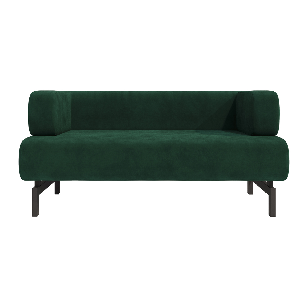 Диван Джанні Подвійний Каркас Чорний Аллюр Преміум Дарк Грін (2)