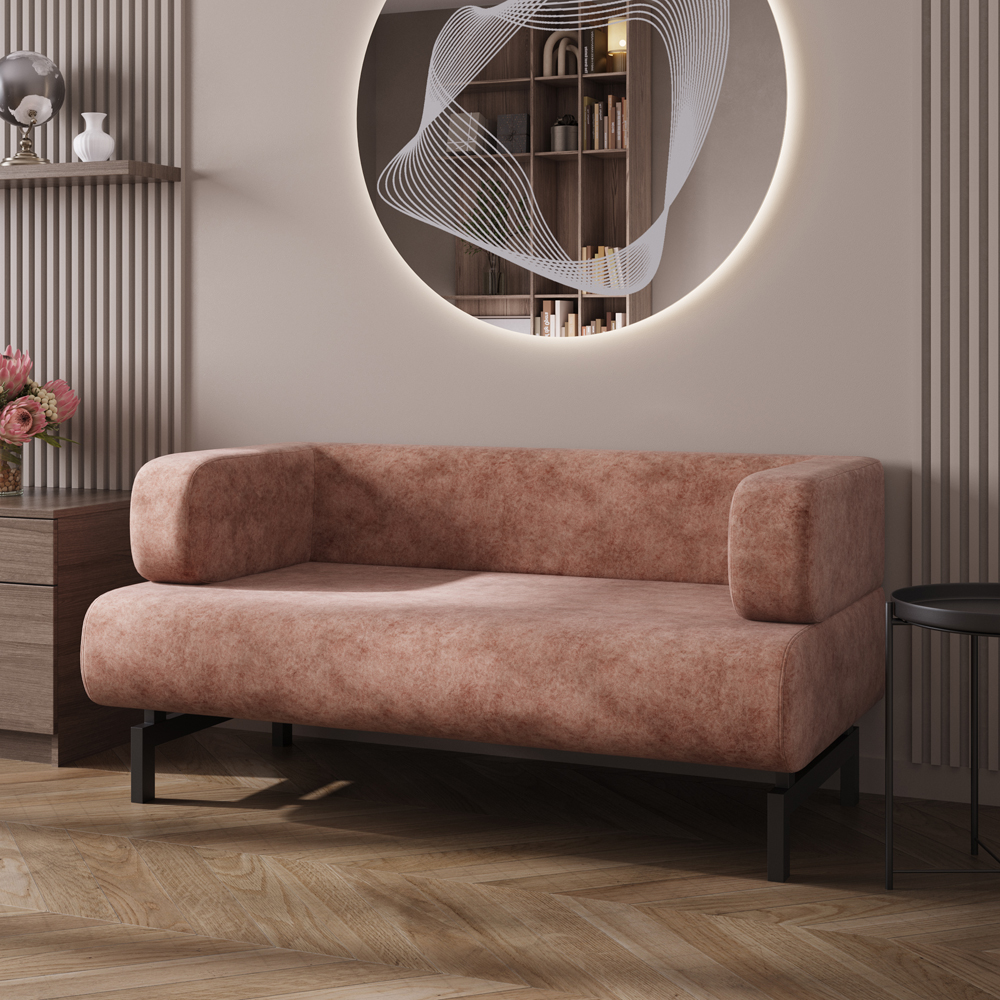 Диван Джанні Подвійний Каркас Чорний Кемел 29 Пінк (3)