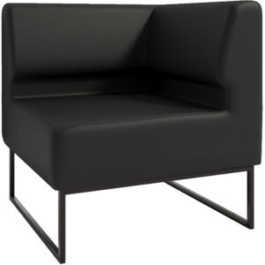 Диван Лаунж Комплектація Кутовий Каркас Чорний Оббивка Палаззо Блек від фабрики Річмен