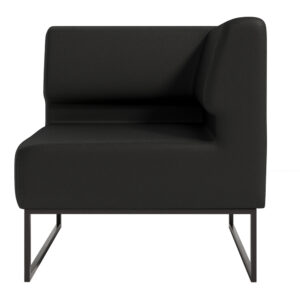 Диван Лаунж Комплектація Кутовий Каркас Чорний Оббивка Палаззо Блек фото