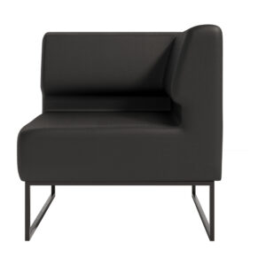 Диван Лаунж комплектация Угловой обивка Рокки 100 каркас Черный фото