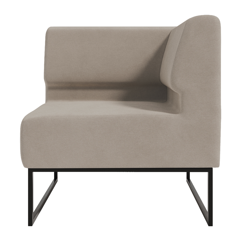 Диван Лаунж Кутовий Каркас Чорний Сімпл 04 (2)