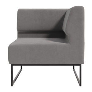 Диван Лаунж комплектация Угловой обивка Симпл 27 каркас Черный фото