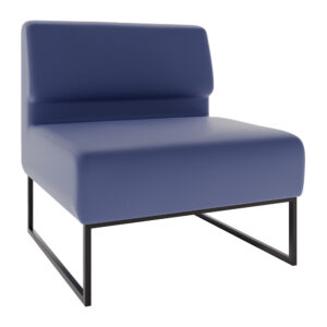 Диван Лаунж Комплектация Одинарный Со Спинкой Каркас Черный Обивка Палаззо Блу от фабрики Richman