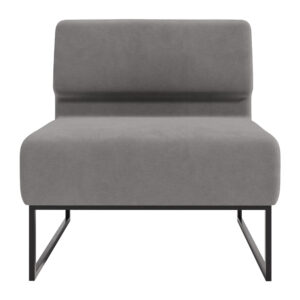 Диван Лаунж Комплектация Одинарный Со Спинкой Каркас Черный Обивка Симпл 27 фото