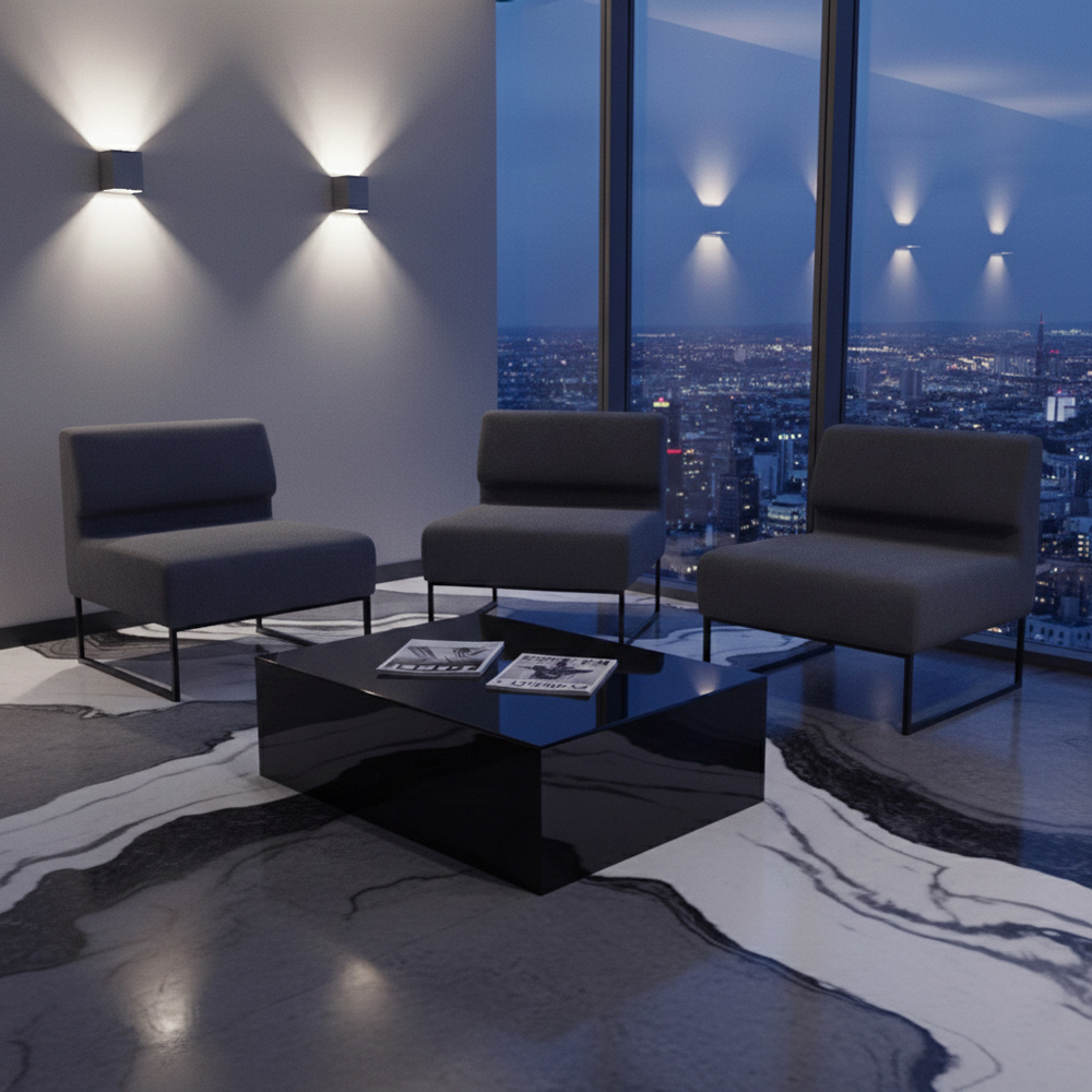 Диван Лаунж Одинарний Зі Спинкою Каркас Чорний Сімпл 54 (2_1)