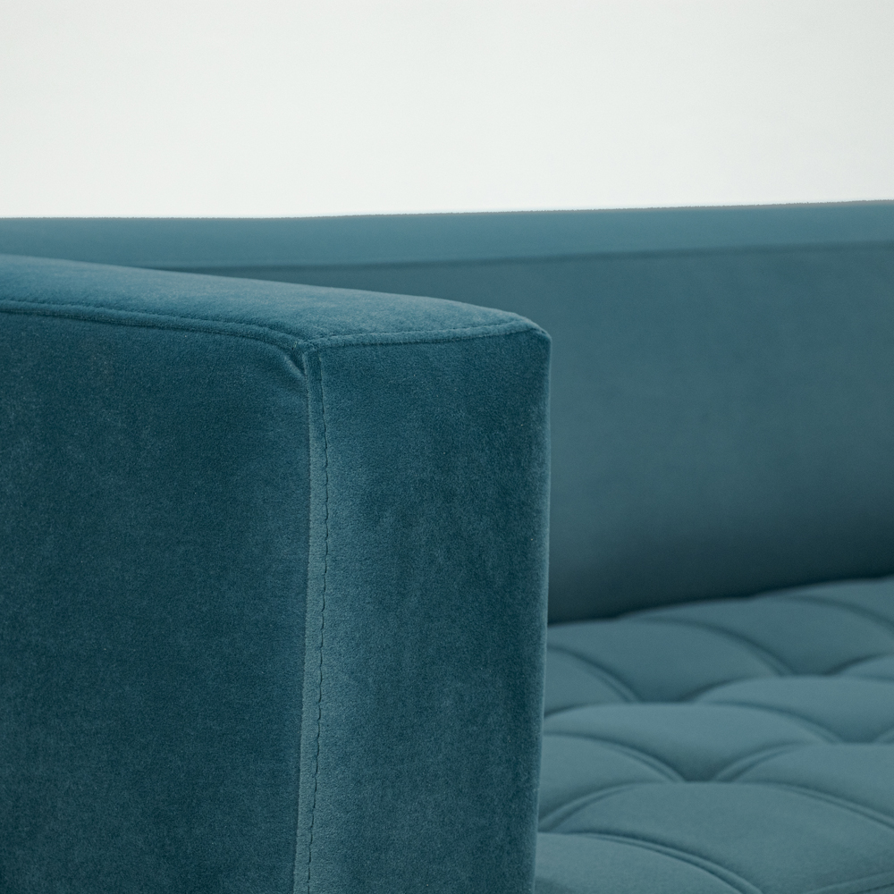 Диван Спейс 2,1 Ніжки Венге Делано 724 Аквамарін (14)