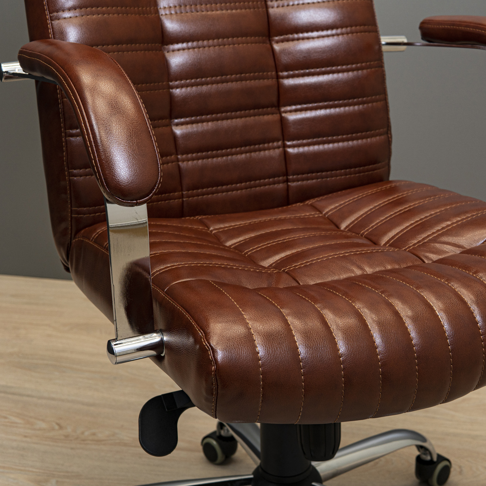 Крісло Прованс Хром П2 М-3 Родео 05 (Прогумовані Колеса (12)