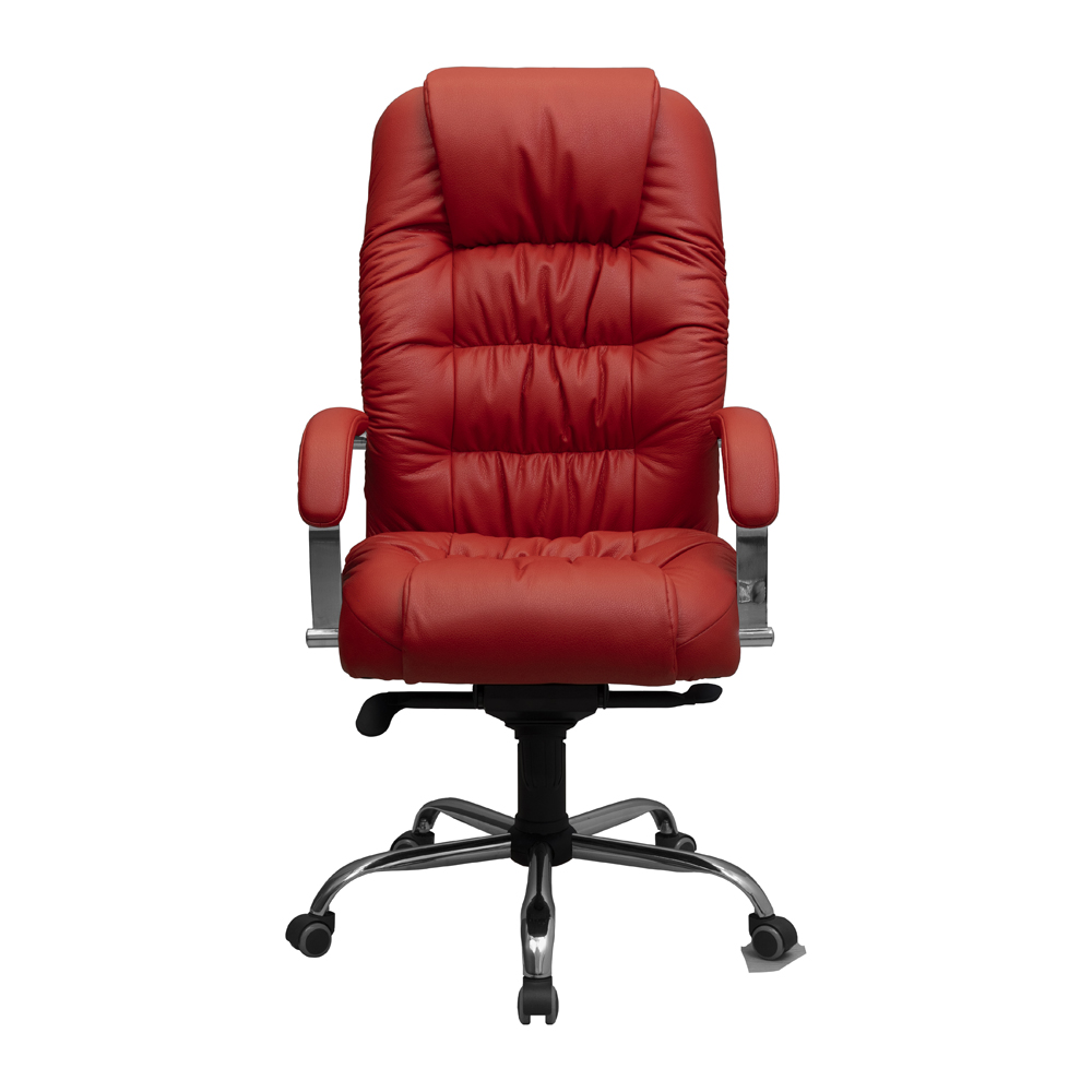 Крісло Річард Хром П1 М-2 Палаззо Ред (Прогумовані Колеса) (2)