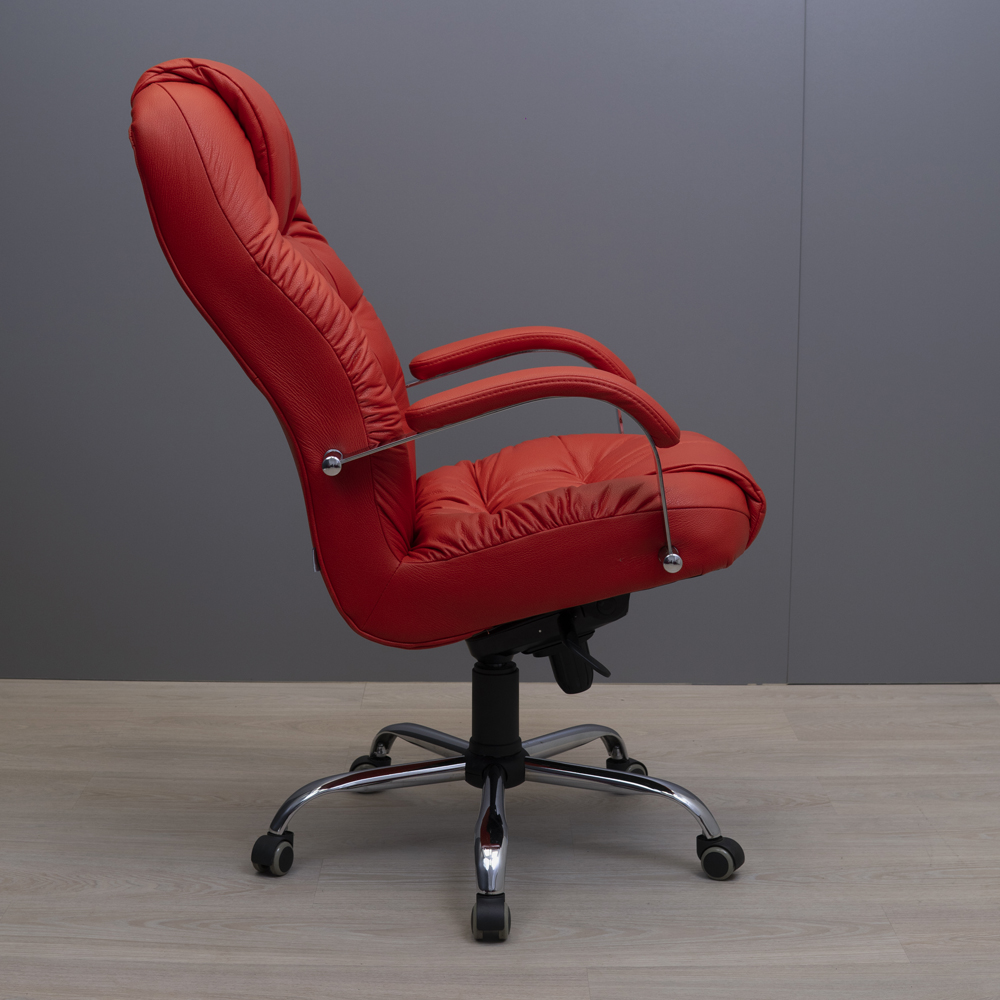 Крісло Річард Хром П1 М-2 Палаззо Ред (Прогумовані Колеса) (8)