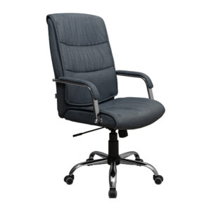 Крісло Торонто Ю Хром П5 М-1 Монза 106 Блуберрі (Прогумовані Колеса) (4)