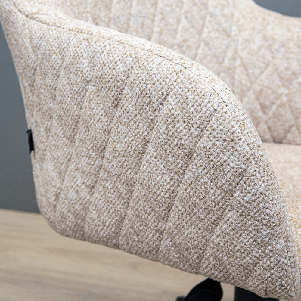 Стілець Ліберті Ю Ролл Пластик Руно 02 (Прогумовані Колеса) (10)