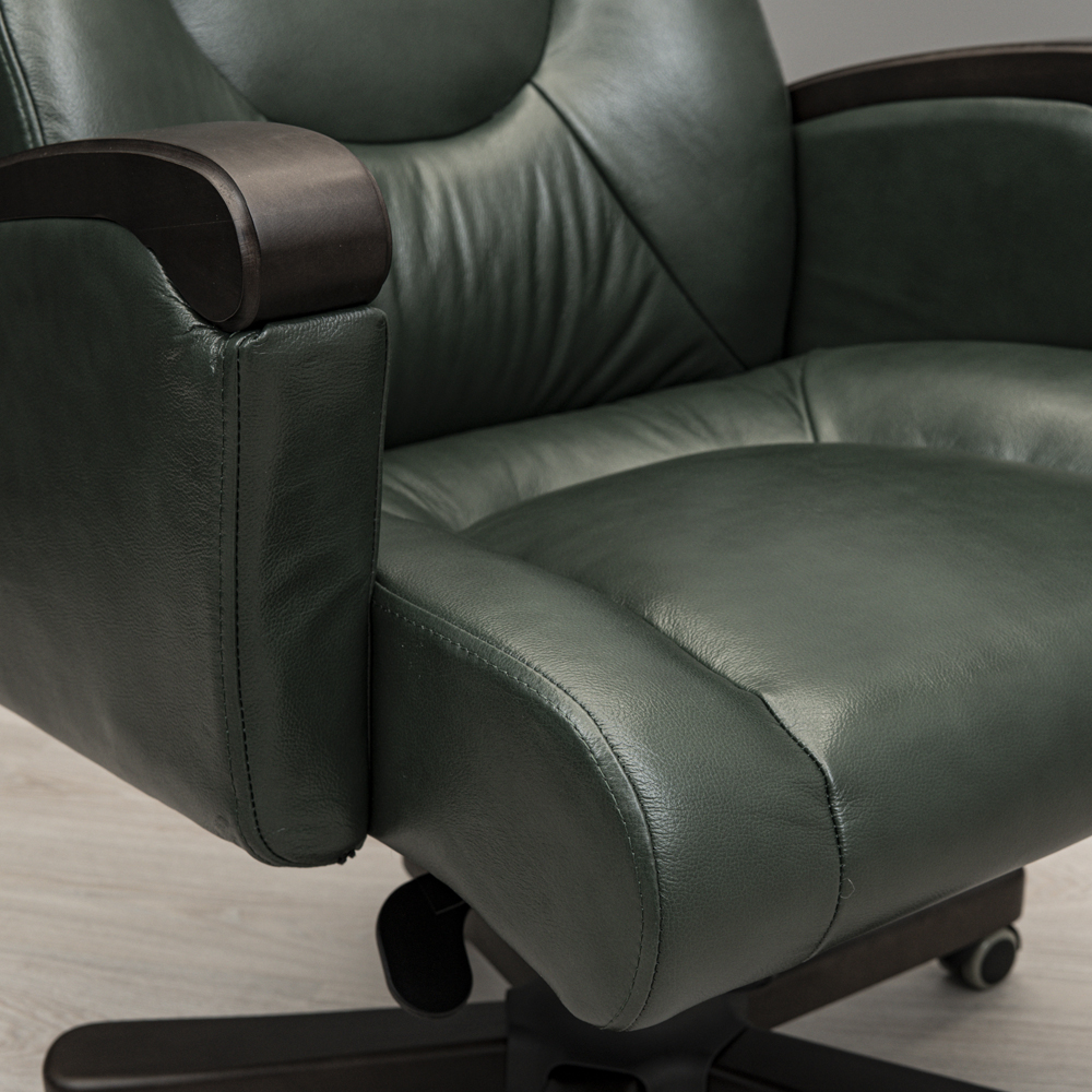 Крісло Бос Віп Горіх М-3 Мадрас 94 (Прогумовані Колеса) (8) (1)