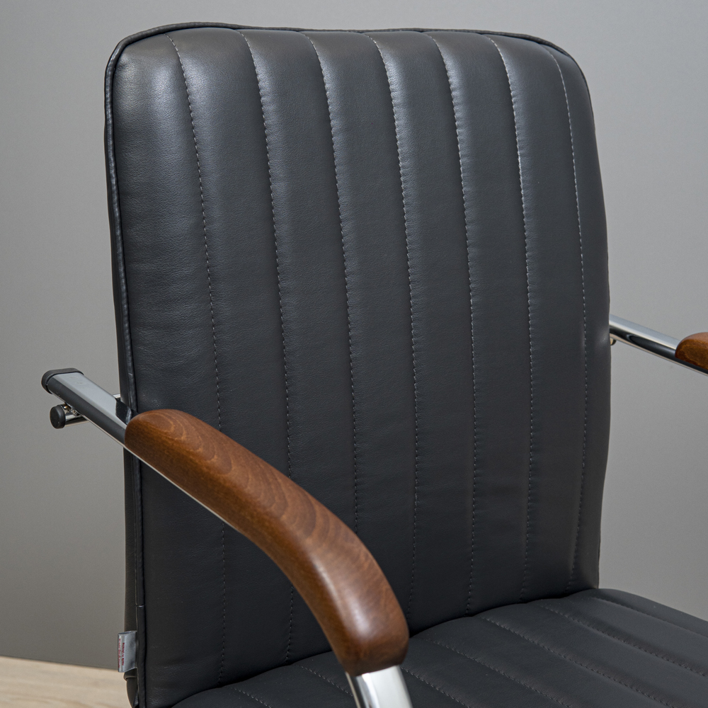 Крісло Твіст Рол Хром М-1 Роккі 100 (Прогумовані Колеса) (8)