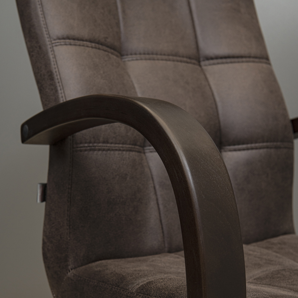 Крісло Вірджинія Вуд Горіх М-2 Амелі Чоко (Прогумовані Колеса) (13)