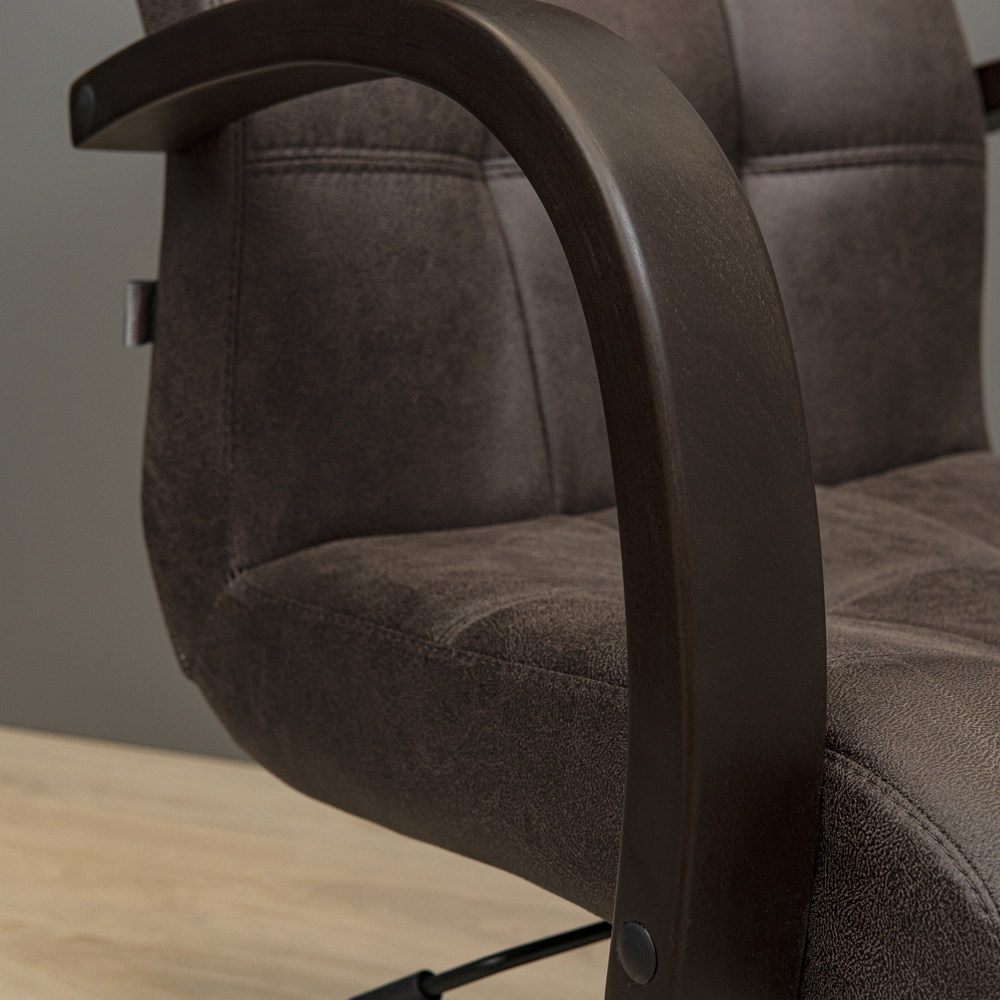 Крісло Вірджинія Вуд Горіх М-2 Амелі Чоко (Прогумовані Колеса) (14)