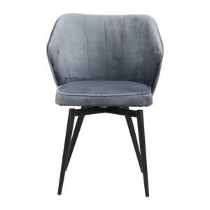 Стілець Томмі Комплектація Поворотний 180 Ніжки Чорні Оббивка Жасмін 95 фото