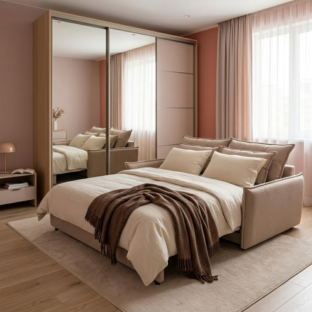 Диван Б'янко 180х200 Розкладний Місті Мокко (11)
